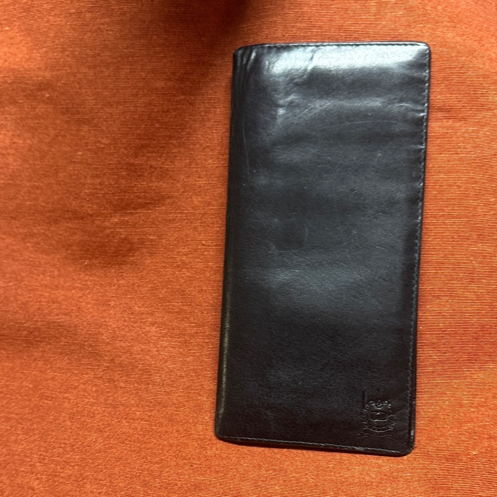 Christian Dior Black Leather Bifold  Wallet